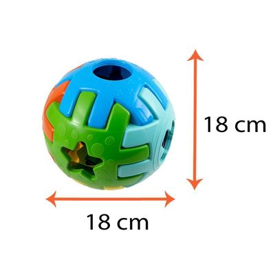 Brinquedo Educativo 1 Ano Bola Bebês Encaixar Kendy 18cm