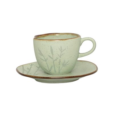 Jogo de Jantar 30 Peças Ryo Chá Bambu Porcelana Oxford