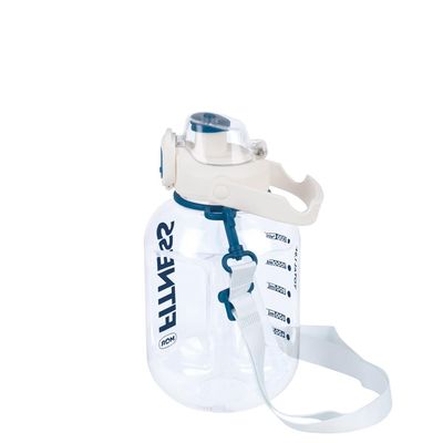 Garrafa Fitness Alça Branca 1,8l