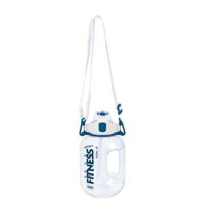 Garrafa Fitness Alça Branca 1,8l