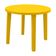 Mesa Tramontina Cassino 90 Cm Em Polipropileno Amarelo
