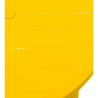 Mesa Tramontina Cassino 90 Cm Em Polipropileno Amarelo