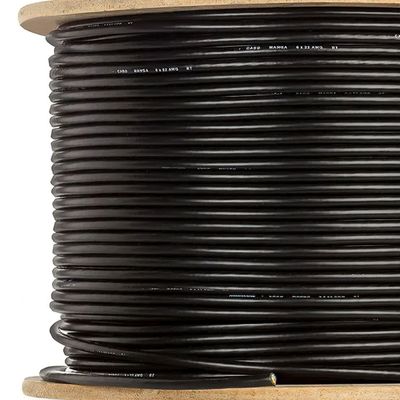 Cabo Manga 4X22 AWG - sem Blindagem Preto - 4 Metros