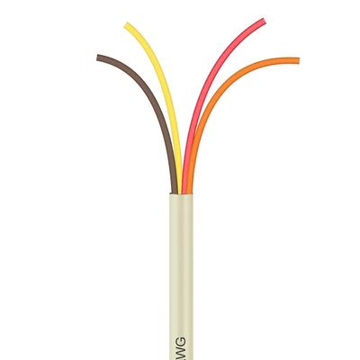 Cabo Manga 4X22 AWG - sem Blindagem Bege - 100 Metros