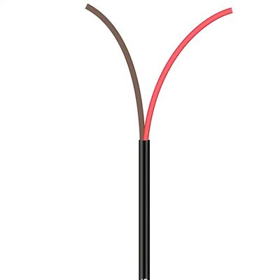 Cabo Manga 2X22 AWG - sem Blindagem Preto - 30 Metros