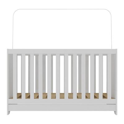 Berço 3Em1 C/ Colchão Incluso Multimóveis Elza Fg2952 Branco