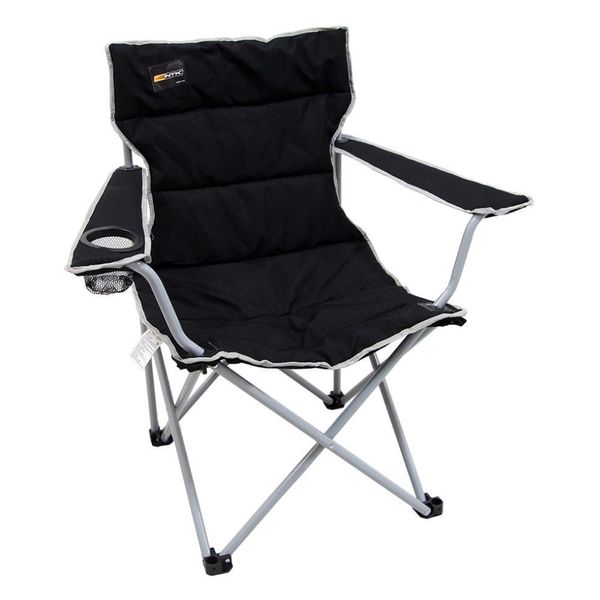 Cadeira Dobravel Nautika Boni com Porta Copo Preto 290430/PR