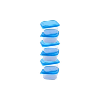 Kit Porta Papinha Azul Com 8 Peças - Western Baby