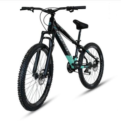 Bicicleta Aro 26 Cripto Freeride 21 Marchas Freios A Disco - Preto/azul