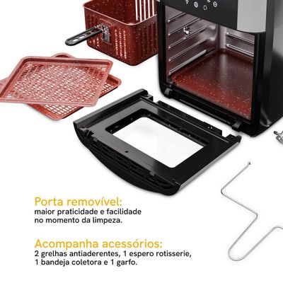 Air Fryer Kitchen Art 16L 4 em 1 com Espeto Rotisserie KAF16A 220V