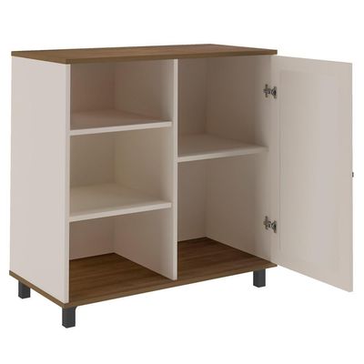 Buffet Aparador 1 Porta 80 Cm 4520 Pinho Off White Arly