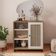 Buffet Aparador 1 Porta 80 Cm 4521 Carvalho Off White Arly
