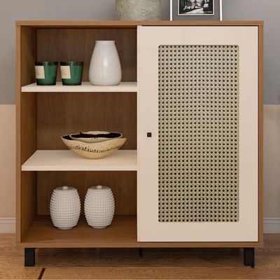 Buffet Aparador 1 Porta 80 Cm 4676 Cinamomo Off White Arly