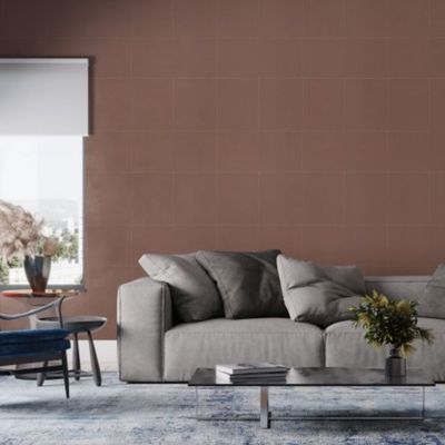 Papel de Parede Bobinex Essencial Aspecto Couro Sintético Marrom 4340