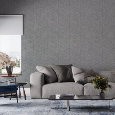 Papel de Parede Bobinex Essencial Geométrico Cinza 4336