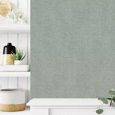 Papel de Parede Lille Aspecto Têxtil Verde 55104