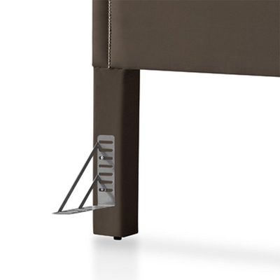 Cabeceira Cama Box Queen 1,60m Estofada Aruba Veludo Marrom