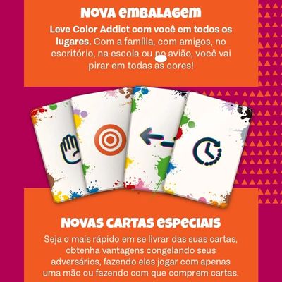 Jogo Color Addict Novas Cartas E Regras - Copag 32409