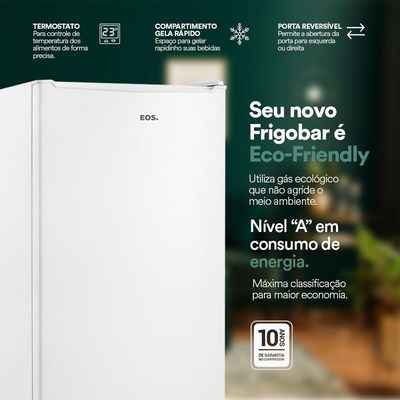 Frigobar Mini Refrigerador Doméstico Ice Compact 93l Efb101 127v Branco - Eos 127v