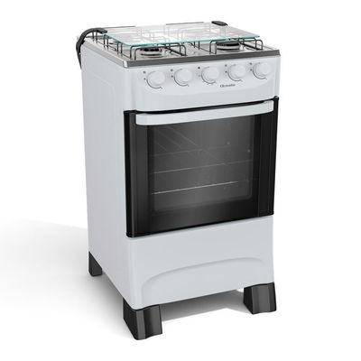 Fogão Mueller 4 Bocas Branco Acendimento Manual Mfi4ba
