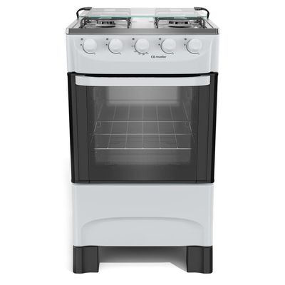 Fogão Mueller 4 Bocas Branco Acendimento Manual Mfi4ba