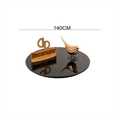 Somente Tampo Para Mesa De Jantar Com 140cm E Vidro Preto