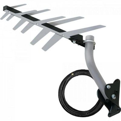 Antena Externa Tv 2 Em 1 Uhf/Hd Com Cabo Exclusivo Full Hd D