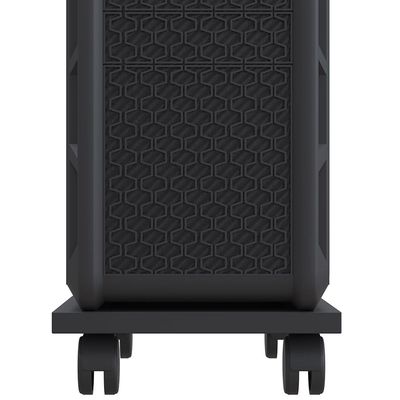 Suporte Para Cpu Com Rodízios Cyber L03 Preto - Lyam Decor