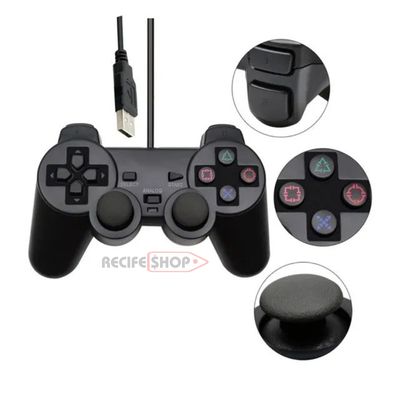 Kit com 2 Joysticks USB Competição Garantida com Controles Precisos e Confortáveis
