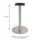 Mesa Bistrô Beta 112,50 Cm (alt) Disco Redondo Tampo Mdp Quadrado 60 Cm (larg) X 2,50 Cm (alt) Walnut