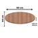 Mesa Bistrô Beta 112,50 Cm (alt) Disco Redondo Tampo Mdp Redondo 60 Cm (larg) X 2,50 Cm (alt) Noce Naturalle