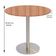 Mesa Bistrô Beta 112,50 Cm (alt) Disco Redondo Tampo Mdp Redondo 60 Cm (larg) X 2,50 Cm (alt) Noce Naturalle