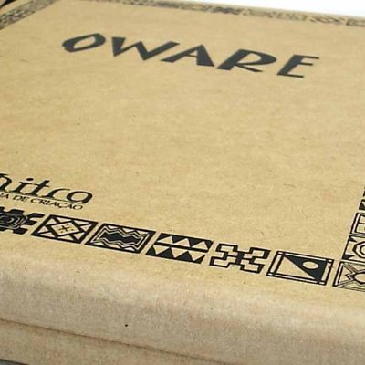 Jogo de Tabuleiro Oware em Madeira - Oficina de Criação Mitra