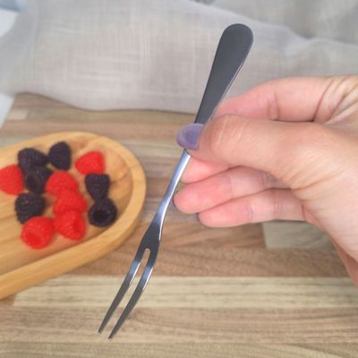 Garfo para Petiscos Frutas Sobremesa Garfinho Aço Inox 10un