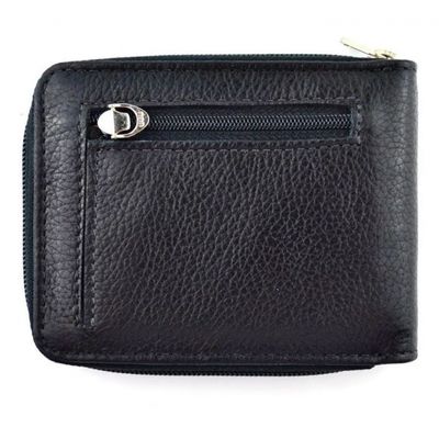 CARTEIRA MASCULINA FASOLO COURO ZÍPER H014 MARROM Cor:Marrom;Tamanho:Único;Gênero:Homem
