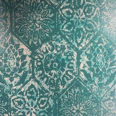 Papel De Parede Capri Arabesco Verde 190512901