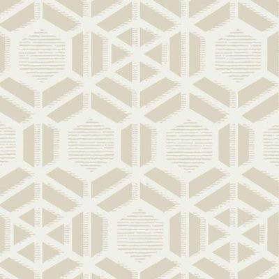 Papel De Parede Capri Geométrico Bege 190512604