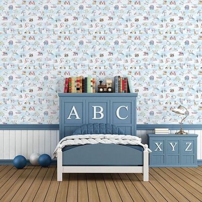 Papel De Parede Just 4 Kids Alfabeto G56537 - Rolo 10m X 0,52m