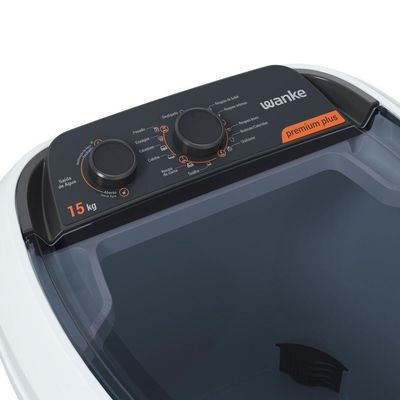Lavadora De Roupas Semiautomática Premium Plus 15 Kg Branca Wanke 220V