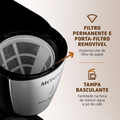 Cafeteira Elétrica Mondial Dolce Arome C-32-32x 220v preto 220V