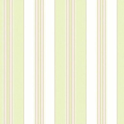 Papel De Parede Waverly Stripes Lovers Lane Verde-rosa Wa7778 - Rolo 10m X 0,52m