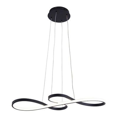 Lustre Pendente Sindora Qd05316 Preto Led Bivolt