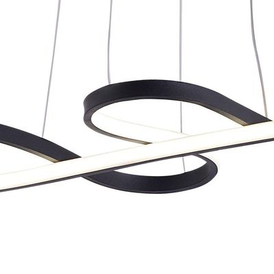 Lustre Pendente Sindora Qd05316 Preto Led Bivolt