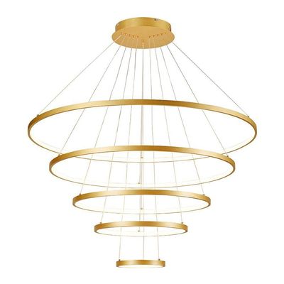 Lustre Pendente Sindora Qd05315 Dourado Led Bivolt