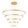 Lustre Pendente Sindora Qd05315 Dourado Led Bivolt