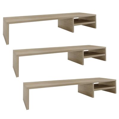 Kit 03 Suportes Para Monitor Stand Home Office Lap 90 Cm L03 Amadeirado - Lyam