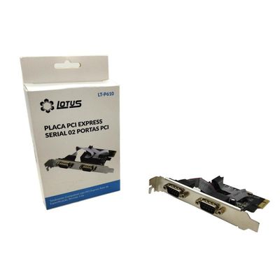 Kit 10 Placa Slot Pci Express Serial 2 Portas De Pci Lt-P610