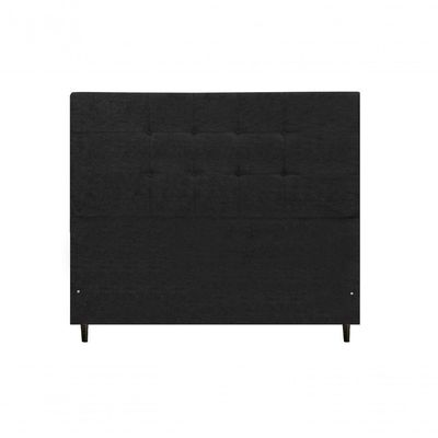 Cabeceira Solteiro 94 Cm Maveric Preto Para Cama Box Estofada