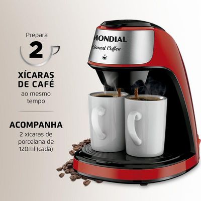 Cafeteira Mondial 2 Xícaras Smart Coffee C-42-2X-Ri 127V 110V