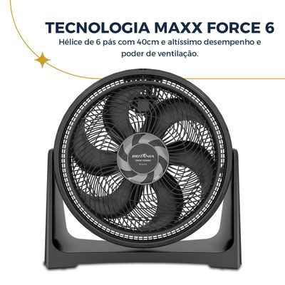 Ventilador Circulador Britânia 160W 3 Velocidades BCA40A 220V